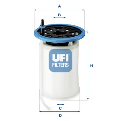 UFI  2607900 Yakit Filtresi Fiat Egea 16> 1.6d Mtj Alfa Romeo Stelvio 16> 2.2 Jtd ADL142307 77367623 EFF361D S6079NE 2607900 77367892 4592 PE9825 D21510 FN1510