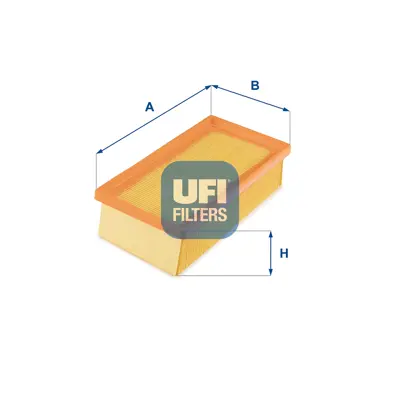 UFI  3063800 Hava Filtresi Corsa F-Crossland-P208-P301-P308 Ii-P2008-C-Elysee 12> C3 Ii 12> Ds3 12> 1.2 Vti  Ebo-Eb2 1609428180 1651086CB1000 9674725580 1109R1 1109AL 1531410 110986 95495621 95580483 9567205780