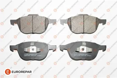 EUROREPAR  1617258480 Ön Balata Focus 04>18) Cmax 07>19 Kuga I -Ii 08>14 Volvo V40 19> C30 06>12 S70 08>13s40 04>12 V50 04>12 Mazda 3 03>09 5 05>09 30742030 CBP01323 181617 AN8029K 3M512K021AB GDB1939 5P1190 WBP23723B 12192 BPYK3323ZA9C