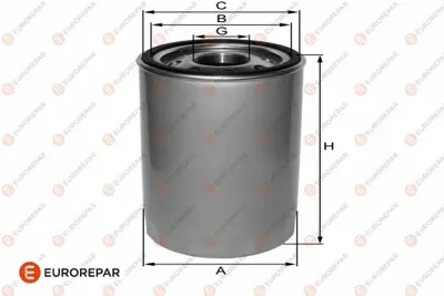 EUROREPAR  1682272280 Yağ Filtresi Toyota Auris Corolla 1.4l 1ndtv Nde120 Nde150 02-09 / Yaris 1.4l 1ndtv Nlp90 06-09 /  Hilux 2.5l 2kdftv Kun15 Kun25 Kun26 Vigo 05-15 / 2.4l 2gdftv Gun125 Revo 15-> - Kisa Tip 9091520003 C114 JFO299S MH73 LSF5209 J1312015 Z118 SPC114 S3253R L10241