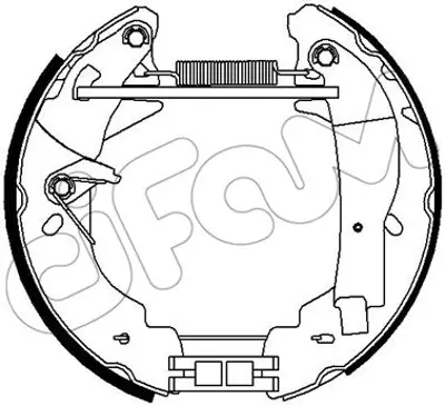 CIFAM  151310 Hizli Tamir Kiti(Papuç+fren Silindiri+yaylar) Ford Lcv Tourneo (Ebs) : 2.4 D;2.5 D. Td;2.5 Di;2.5 Td 554719 KP957