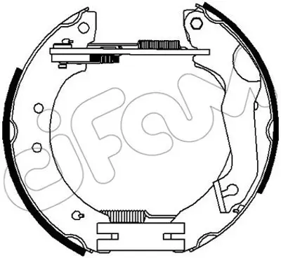 CIFAM  151318 Hizli Tamir Kiti(Papuç+fren Silindiri+yaylar) Ford Europe Sw;1.3. Sw. Cabrio;1.6;1.6 İ;1.6. Sw. Cabr KP739