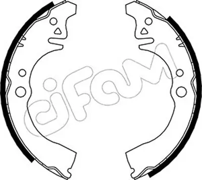 CIFAM  153035 Fren Pabucu Daihatsu / Bedford 8;1.0. 4wd / Rascal : 0.8. Pick Up;1.0 Bus. Pick Up;1.0. Pick Up / Si 04495 97203 47420 97201 47430 97201