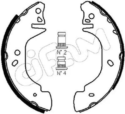 CIFAM  153122 Fren Pabucu Ford Europe Transit V (E1) : 2.0;2.0 İ;2.0i;2.5 Di;2.5 Td H8765 TK2042 1570207 330502 204113625 5027770 2725541 FMK599 381311B R0570