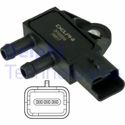 DELPHI  DPS00006 Fap Kaptörü (Egsoz Basinç Sensörü) Vivaro C-Zafira-P207-P208-P301-P307-P308-P508-P2008-Mini R55 R56  P3008-P5008-Boxer-Jumper-Partner-Berlingo-C-Elysee-C2-C3-C4-C5-Jumpy-Ds4-Ds5 1.4-1.6-2.0-2.2 Hdi Dth 13627805472 7472257 EXP012 1618Z9 LXP005 6PP009409101 84280 16960 82257 103271