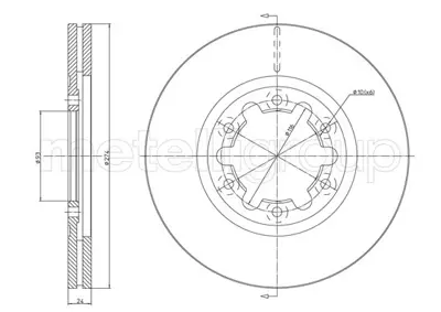CIFAM  8001675C Ön Fren Disk Havali (273.7mm) Ranger 4x4 98>06 Mazda B2500 98>06 4x4 3902839 9A86010 M330A07 986479V36 D1921 986479T95 6003355C J3303072 NBD1026 BR4758