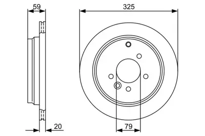 Bosch 0986479375 Fren Diski Arka Discovery 3 L319 04>09 Discovery 4 L319 09>18 Range Rover Sport I L320  05>13 BN0969E SDB000634 DSK2428 BBD4532 60201429SX DK6183 10305626 24012002101 5815314028 610LL00
