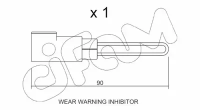 CIFAM  SU.258 İkaz Kontaği. Fren Balatasi Aşinmasi 