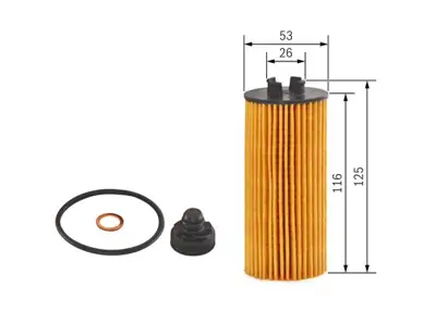 Bosch F026407204 Yag Filtresi Bmw B37 B38 B47 B46 B48 F52 F70 F45 F46 F74 F78 F48 U11 F39 . Mini F54 F55 F56 F57 F60 11428570590 47224 CH11885ECO OE6726 A210954 WL7522 261513 F026407204 3143220006 2518500
