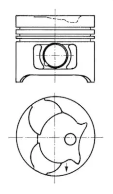 KOLBENSCHMIDT  91372610 Piston + Segman 0.25 89.25mm Mercedes Om601 Om602 Om661 Om662 W461 W638 B901>b903 22401 89140 6010301917 A6010301917 89140RI 91372610 80107070 8774312010