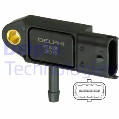 DELPHI  PS10228 Turbo Basinç Sensörü Kng 1.5 Dci Clio 1.5 Dci Logan 1.5 Dci Modus 1.5 Trafic 1.9 Dci Scenic 1.9 Dci 223657266R 281002593 1859084A00 60103635 410590308 55209194 1235128 97073 49441 EPS1993121