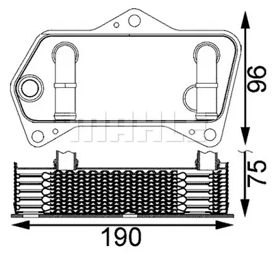 BEHR MAHLE  CLC202000S Yağ Soğutucusu Otomatik Şanziman (Dsg) Golf-Jetta-Passat-Caddy-A3 2004-2013 1.4 Tsi 1.9-2.0 Tdi 02E409061B