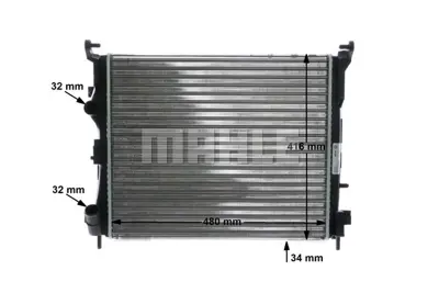 BEHR MAHLE  CR947000S Motor Su Radyatörü Renault Clio Ii 98>05 Symbol 00> Symbol Ii 08> 1.5dci (Mt)  (Ac) [mekanik] (479x414x27) 8200245596 DRM23016 226500 23004 58374 67229 8MK376748751 43002362 350213103300 21170091
