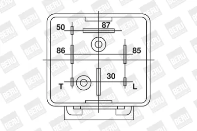BERU  GR031 Kizdirma Bujisi Kumanda Rolesi 281003099 4RV008188181
