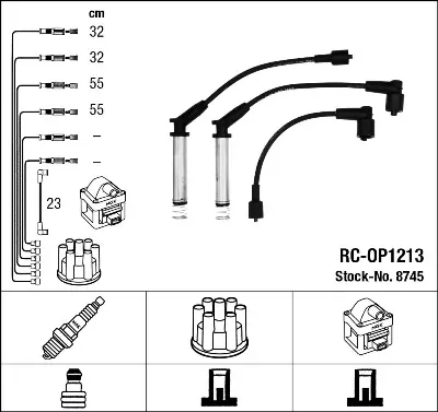 HELLUX  LPG.3246 (X) Buji Kablosu (Lpg'Li) Vectra A 1.8 İe (93-95) 812 1612558 T929B LS178 ODS211 300679 ZEF997 640257 90510854 1612611