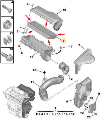 PSA  1444.TT Hava Filtresi Psa P207-P208-P307-P308-P508-P3008-P5008-C4-C5-Grandland-Ds3-Ds4-Ds5-Thp-A16xhl Mini N14 R55 R56 R57 R58 R59 R60 R61 13717568728 MA3182 V420135 FA0628JM ADP152204 PA7682 MD8718 S0219 CA11096 S3467A