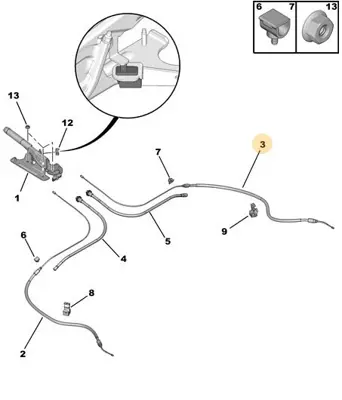 PSA  9674414480 El Fren Teli Sag-Sol 301-C-Elysee 1.2 Eb2 9674414480