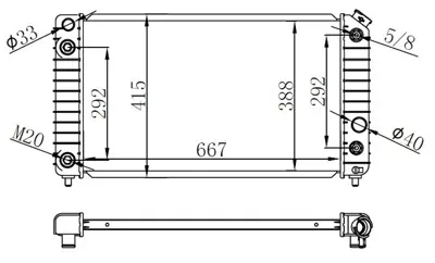 ORIS  BGM051032 Radyator Brazing At(667x378x32)gmc Blazer 2.2 1996+ 52480006 734312R 52472963 P160035 1363001 V03940006CS521 56011 609361 60936 60936A