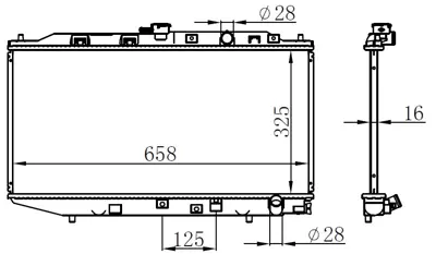 ORIS  BHN029016 Radyatör Brazing Civic (88-91) (Mekanik+klimasiz) (325x668x16) 8MK376706681 19010PM4003 25002047 RDA192206 1025824SX RA0130010 CR158000S 25002044 DRM11002 1025823SX
