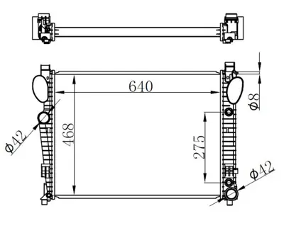 ORIS  BME027032 Radyator Brazing At(640x468x32)s-Class W220 98+ 62774a 8MK376712571 2205000103 58970 MS2308 MS2309 327601 62773 MS2311A MS3309 2107981