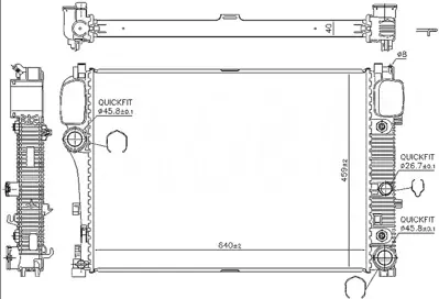 ORIS  BME907040 Radyator Brazing At(640x448x40) 3000852001 3000951303 3000951503 619300400 619303300 620310200 821242 821458 826521