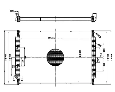 ORIS  BRN036Y48 Radyator Truck Brazing Mt(991x708x48)210 05+ 637850 5001867210 7485013126 7421699253 7420775792 635214 7485013127 733543 7484201975 7485020213 CR891000P