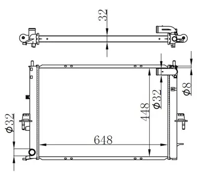 ORIS  BRO029032 Radyator Brazing Mt(648x448x32)rover 75 99+ 64308a GRD1055 AU2152 55195077 GRD1080 9931201 R11574 ROVE5200A 734829 310094 1013046