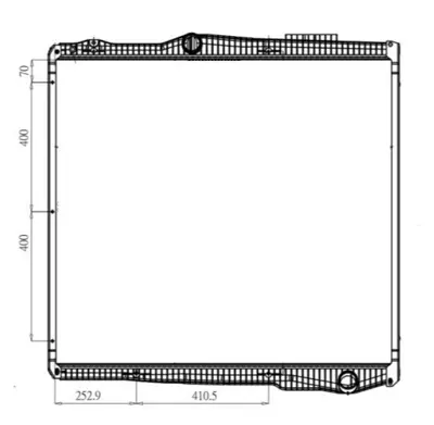ORIS  BSC021V40 Radyator Truck Brazing Mt(940x1048x40)scania R (04-) CR2094000P 1781365 2222010 372900 8MK376906314 CR2094001P 672900 RAD365 519895 509895