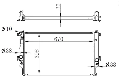 ORIS  BTO855026 Radyator Brazing Mt(670x411x26)rav 4 2.0 D4d 2012+ 646864 1640026421 DRM50025 646864 550111 107937 64677A 1640026390 53769 376753761 735216