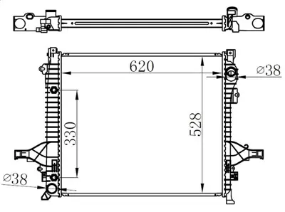ORIS  BVO007032 Radyatör Brazing Volvo Xc90 2.5t 02=> (620x528x32) 360024087 59002133 8602675 3300161 19022 36000464 8603619 58356 8MK376756481 1026462SX