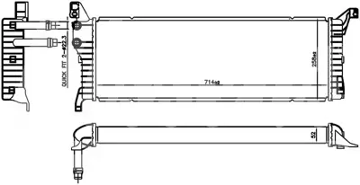 ORIS  BVW903050 Radyator Brazing M/A(715x243x50)transporter T6 2.0 Tdi (2015) 606087 7E0121212B 7E0121212 CIR8000P 107823 58012723 8MK376733481 606087 376733481 550772N9 70820844