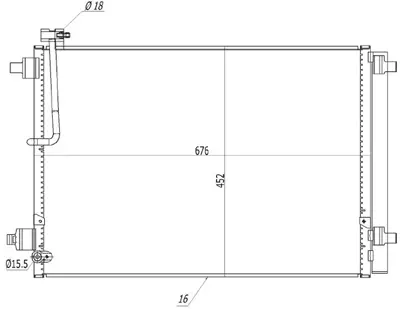 ORIS  CAU852016 Klima Brazing Condenser A/M()a8 3.0 Tfsi/4.0 Tfsi 2010+ 940452 4H0260403D 8FC351011564 482032N 4H0260403K 3005389 DCN02042 AI5389D DCN02025 DCN02045 940452