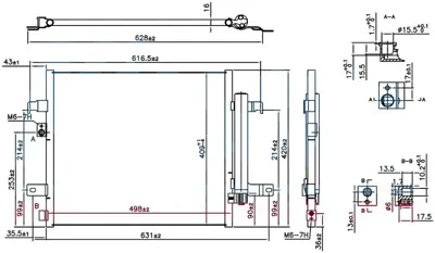 ORIS  CFI774016 Klima Brazing Condenser A/M(498x409x16)spider 124 1.4 2016+ 941105 6000615271 941105 6000613169 68332589AA 17015703 DCN09124 NONRF 30311801CP FT5488D 55327HM5