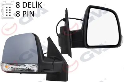 GVA  1029174 Diş Dikiz Aynasi Sağ Doblo 11> Elektrikli+sinyalli+astarli+tek Cam+sensörlü+konveks  8 Fiş Vm-668ehpsr 735528041 FT9107323 735528047 1426766 1638806 735668169 1426584 95523803 95526256 9236929