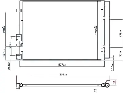 ORIS  CHY016012 Klima Brazing Condenser A/M(0)i20 1.4 Crdi 2009+ 97606 4P700