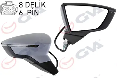 GVA  1061532 Diş Dikiz Aynasi Sağ Ibiza 17> Elektrikli+isitmali+sensörlü+sinyalli+astarli+konveks Vm-369ehp-Bsr 5F0857538BGRU 6F1857508F 4929808 5F0857522A 6F1857508H 6F08575389B9 5F0949102A 6144811