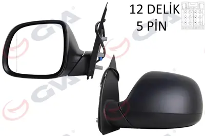 GVA  1075555 Diş Dikiz Aynasi Sol Transporter T7 15> Elektrikli+isitmali+ Sensörlü+radio Antenli+ Asferik  Vm-6373ehal 7E1857528L 7E1857408Q 7E1857408A9B9 7E1857528GGRU 3370283 7E1857522J 5791808 7E1857408Q9B9 7E1857528K 7E1857522AP