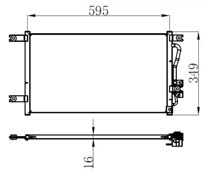 ORIS  CMI980016 Klima Brazing Condenser ()(Cmi577) L200 (98+) 94790 941085 94790 MR398788 MR360415 32005206 8163018 8FC351304211 810929 MT5248 AC483000S