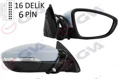 GVA  1075720 Diş Dikiz Aynasi Sağ Jetta 11> Elektrikli+isitmali+sinyalli+astarli+konveks  7 Fiş Vm-6381ehpr 5C7857508B 3C8949102D 5C7857508R9B9 E3234 27344614 54325578 95443821 3C8857538 2233224 56512