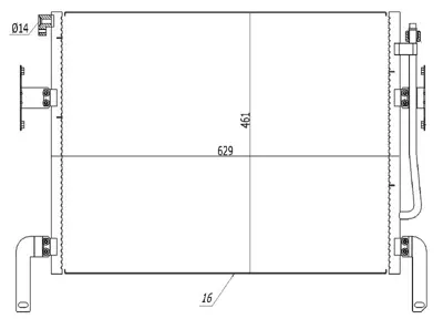 ORIS  CRN003016 Klima Kondenseri Trucks Kerax 97=> Premium 96-00) (Oto.-Mek.) 5010315281 945307 5010230214 5010619734 67005013X AC524000S 500970 161298 8093037 35655