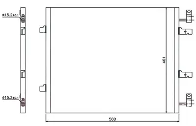 ORIS  CRN767016 Klima Brazing Condenser A/M(580x451x16)traffic Ii 2.0 Dci 01-/ Opel Vivaro A 2.0 Cdti 01-  940147 82004411148