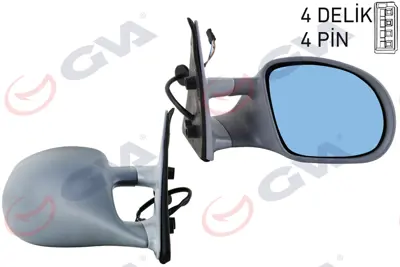 GVA  1099354 Diş Dikiz Aynasi Sağ 3 Series E36 M3(93-00) Elektrikli+isitmali+mavi Cam+konveks+astarli 3030007 51162263980 10119832 640818 54520532 6128485 2267223 2263980 20073825 51162267223