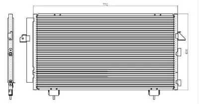 ORIS  CTO070016 Klima Kondenseri Rav4 2.0i 16v 00=> 8846042070 60535281 8880400375 8153019 53005281 814218 DCC1800 TO5281D 212037N CF20018