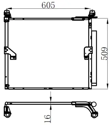 ORIS  CTO961016 Klima Brazing Condenser A/M()land Cruiser 2.7i/2.8d 2009+ 940623 88460 60440
