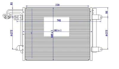 ORIS  CVW204016 Klima Kondenseri Caddy Iii-Touran (03-09) 1.4-1.6-1.9-2.0tdi (580x451x16) 1T0820411A 1T0820411B 1T0820411E 8FC351301051 TSP0226192M 1T0820411C 1T0820413C 1T0820411D VW5211D 351301051