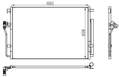 ORIS  CVW208016 Klima Radyatoru Mercedes Sprinter B906 B907 B910 . Vw Crafter 30-35-50 2E0820413 9065000054 8FC351307641 VWA5277D VW5277D 94917 35849 43276 161381 41140087