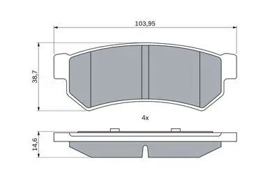 Bosch 0986460007 Radyatör Berlingo 1.4i 6455AV 1223206X 6455V9 1223206 94313 TSP0225176 35304 101596 96280075 9645975680