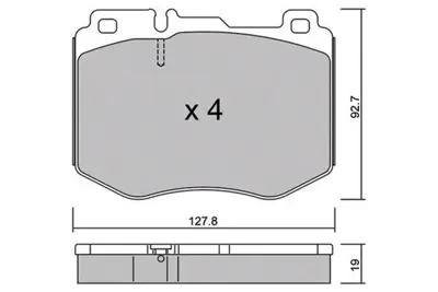 Bosch 0986494750 Fren Balatasi On Mercedes W205 S205 C205 A205 W213 S213 C238 A238 A0084201820 235515 220611851 A0084201920 MDB3710 FDB4608 363700450120 4208000 252204718 P50145
