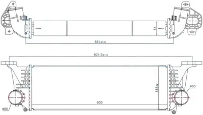 ORIS  IIV501064 Turbo Radyatörü (Intercooler) Iveco Daily Iv 11> 2.3 Jtd 5801255907 350950 30342 96246 8ML376777511 RA8140100 CI370000P 28004132 DIT12004 5801526777