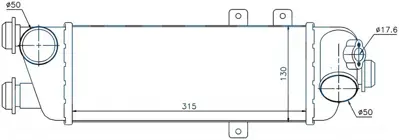 ORIS  IKI502064 Intercooler Brazing Intercooler A/M(315x130x64)ceed 07>i30 07>elantra 06>1.6crdi 96562 282702A611 HYA4227 V53600006 865M10A 107104 715004 282702A610 HY4227 7333004 517012N